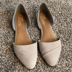TOMS Jutti D’Orsay Flats Drizzle Gray